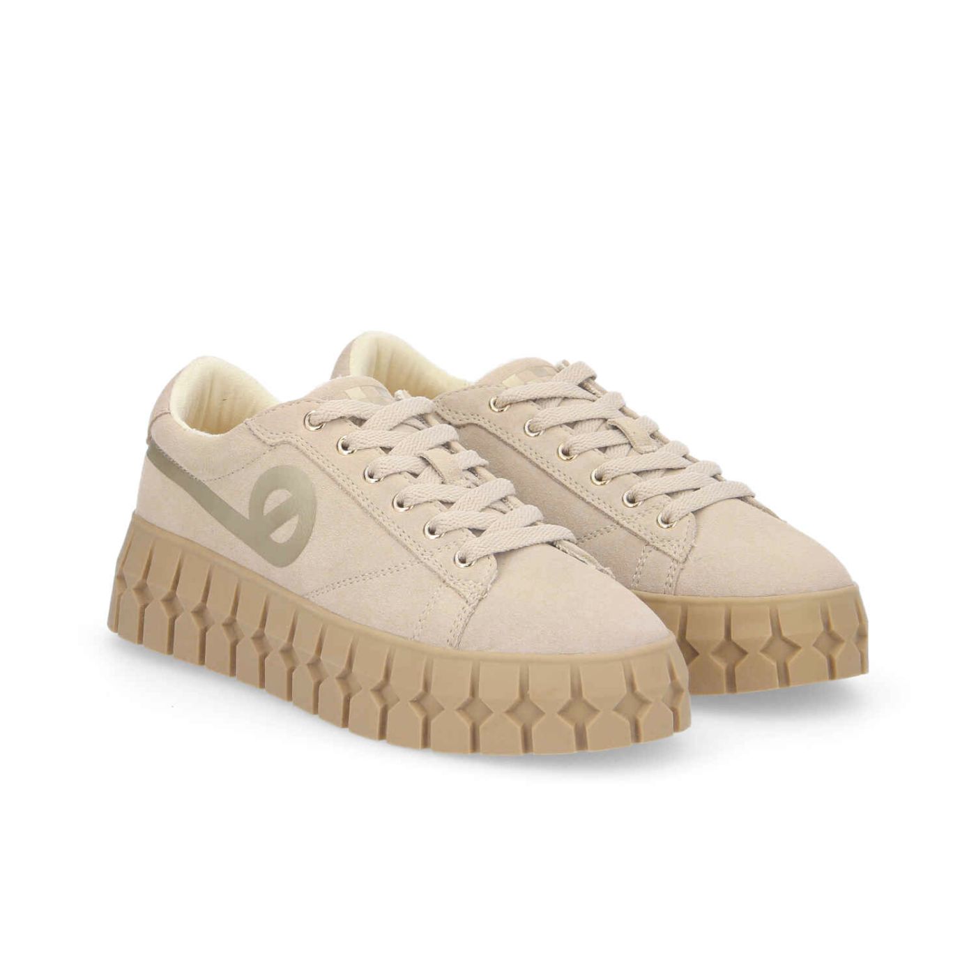 PLAY SNEAKER W  -  SUEDE/PRINT  - NUDE